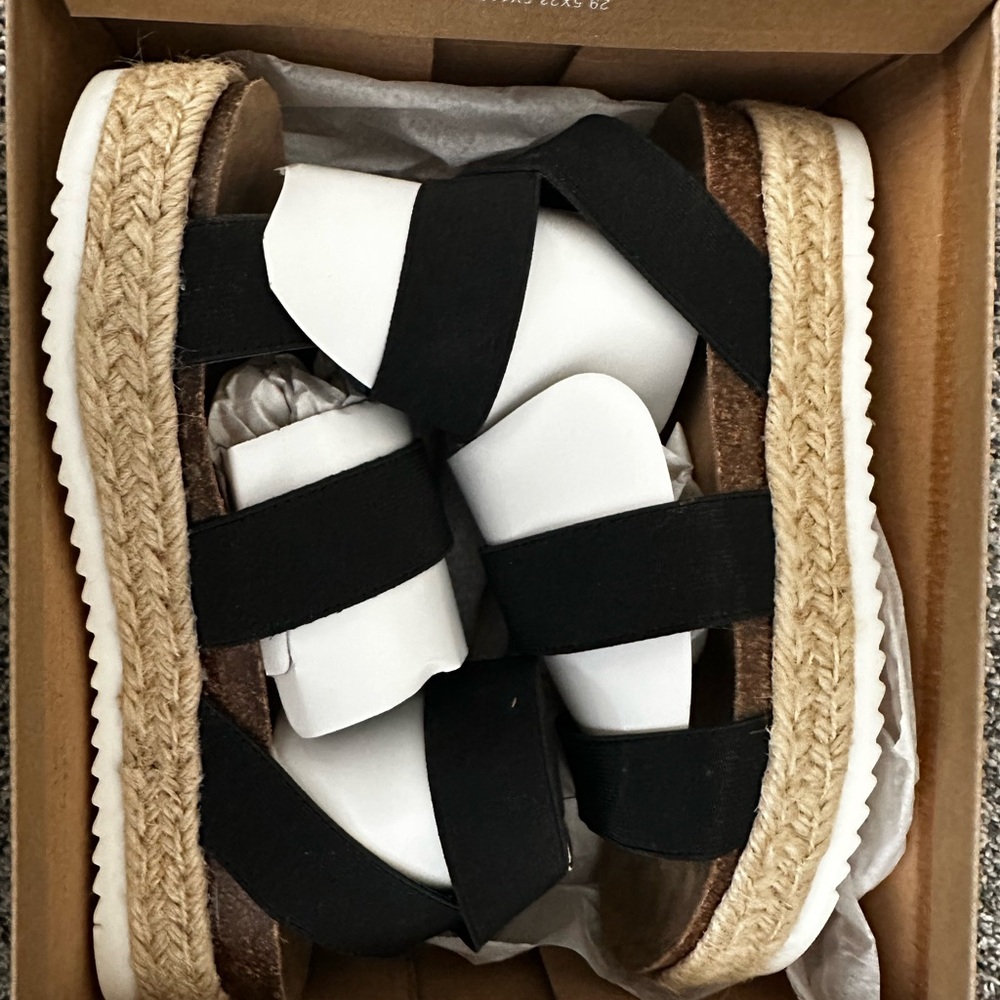 Black Espadrille Sandals